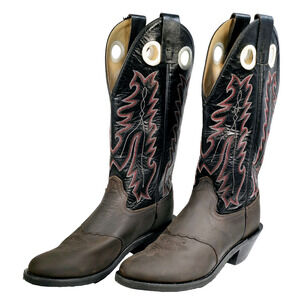 Old West 14" Cowboy Western Leather Boots Men’s Size 11.5 D BS2351 New No Box